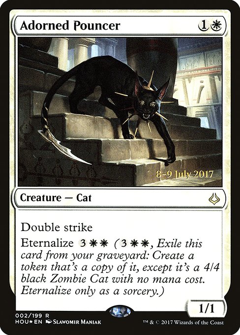 Adorned Pouncer (2s) [Hour of Devastation Promos]