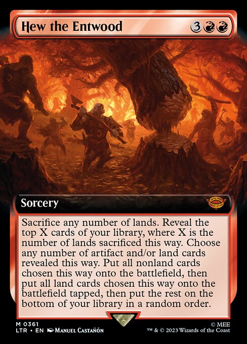 Hew the Entwood (361) [The Lord of the Rings: Tales of Middle-earth] [Extended Art]