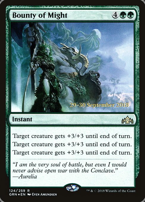 Bounty of Might (124s) [Guilds of Ravnica Promos]