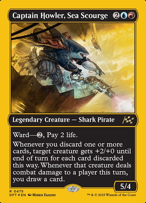 Captain Howler, Sea Scourge (First-Place Foil) (475) [Aetherdrift]