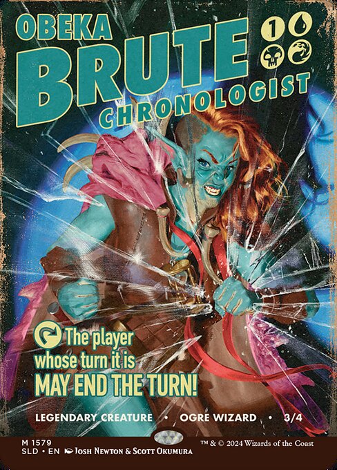 Obeka, Brute Chronologist (1579) [Secret Lair Drop] [Borderless]