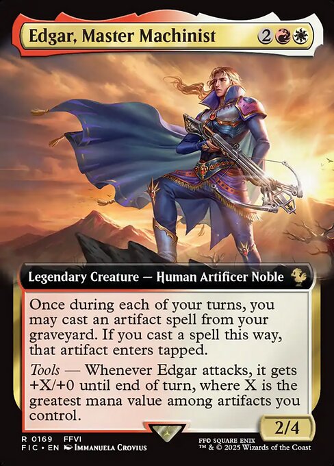 Edgar, Master Machinist (169) [Final Fantasy Commander]