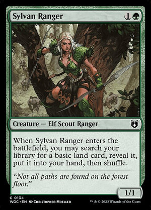 Sylvan Ranger (134) [Wilds of Eldraine Commander]