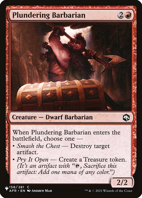 Plundering Barbarian (AFR-158) [The List]
