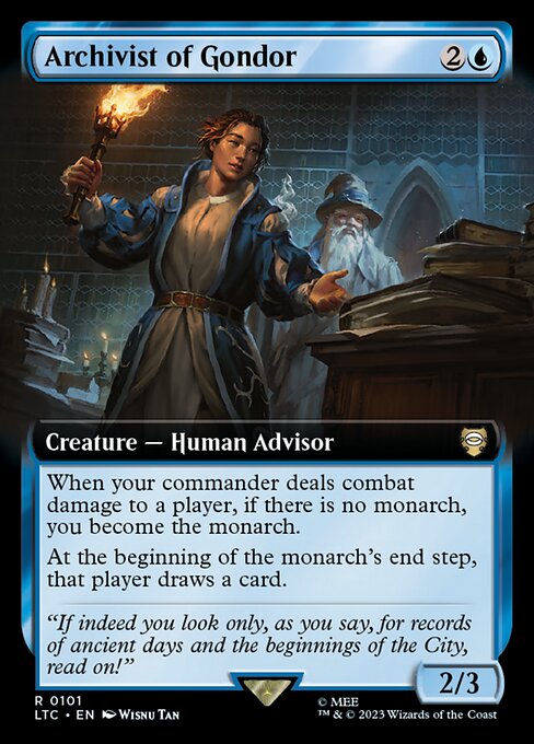 Archivist of Gondor (101) [Tales of Middle-earth Commander] [Extended Art]