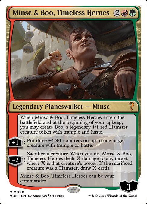Minsc & Boo, Timeless Heroes (88) [Mystery Booster 2]