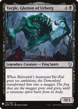 Yargle, Glutton of Urborg (DOM-113) [The List]