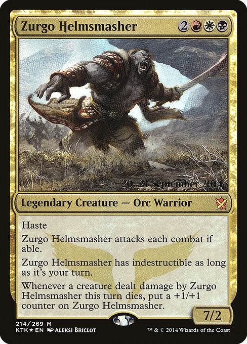 Zurgo Helmsmasher (214s) [Khans of Tarkir Promos]