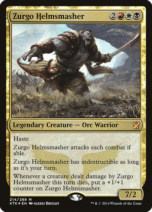 Zurgo Helmsmasher (214s) [Khans of Tarkir Promos]