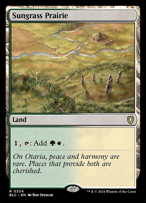 Sungrass Prairie (334) [Bloomburrow Commander]