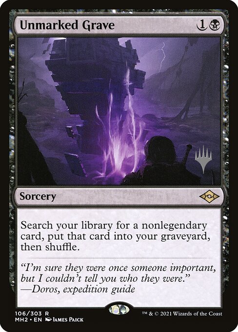 Unmarked Grave (106p) [Modern Horizons 2 Promos]