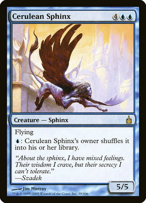 Cerulean Sphinx (39) [Ravnica: City of Guilds]