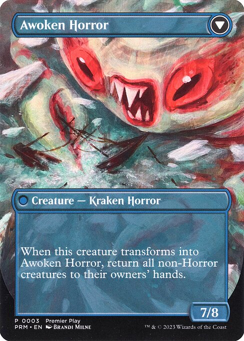 Thing in the Ice // Awoken Horror (3) [Regional Championship Qualifiers 2023] [Borderless] Reverse