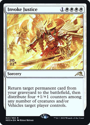 Invoke Justice (21s) [Kamigawa: Neon Dynasty Promos]
