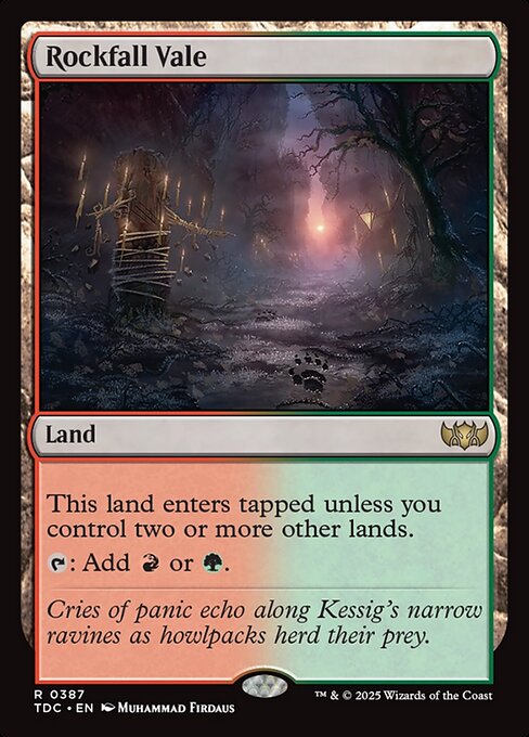 Rockfall Vale (387) [Tarkir: Dragonstorm Commander]