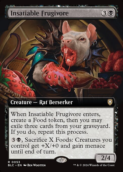 Insatiable Frugivore (53) [Bloomburrow Commander]
