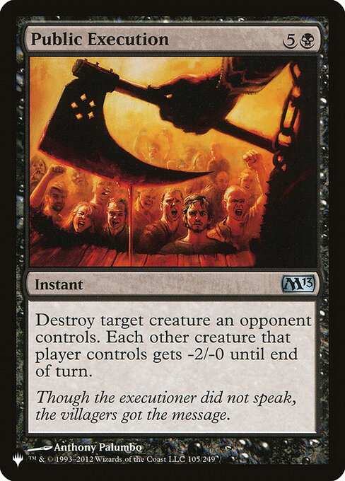 Public Execution (M13-105) [The List]