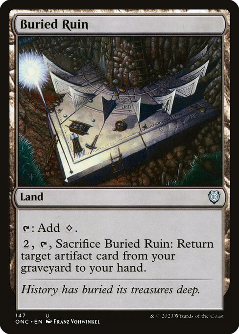 Buried Ruin (147) [Phyrexia: All Will Be One Commander]