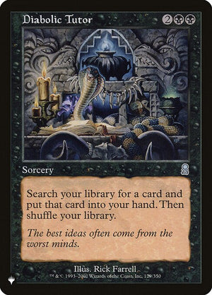 Diabolic Tutor (ODY-129) [The List]