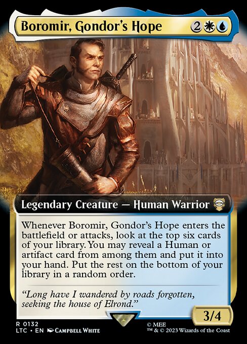 Boromir, Gondor's Hope (132) [Tales of Middle-earth Commander] [Extended Art]