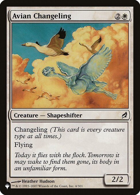 Avian Changeling (LRW-4) [The List]