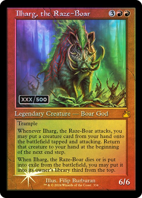 Ilharg, the Raze-Boar (334z) [Ravnica Remastered]