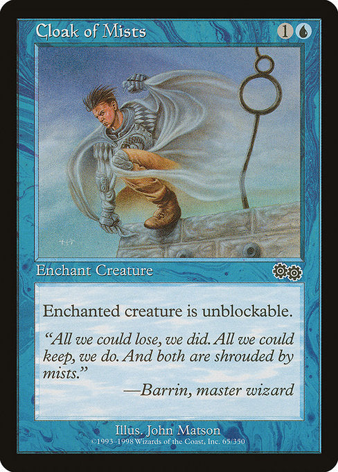 Cloak of Mists (65) [Urza's Saga]