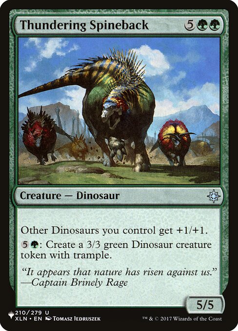 Thundering Spineback (XLN-210) [The List]