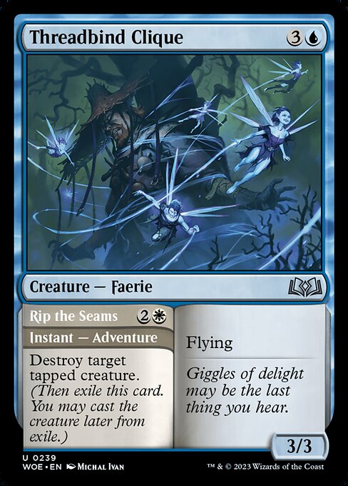 Threadbind Clique // Rip the Seams (239) [Wilds of Eldraine]