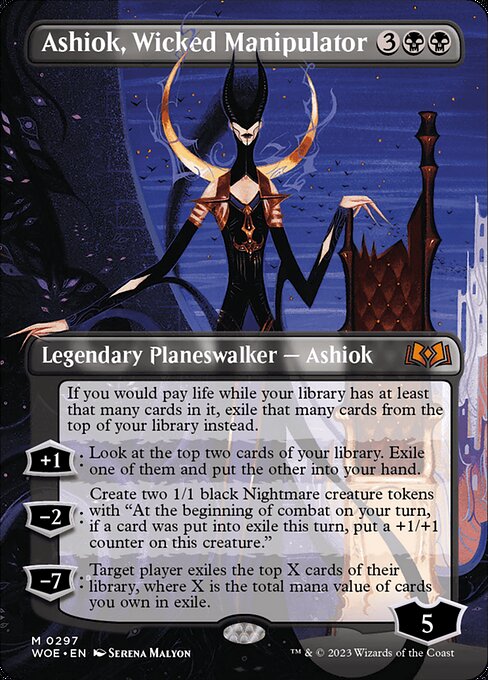 Ashiok, Wicked Manipulator (297) [Wilds of Eldraine] [Borderless]