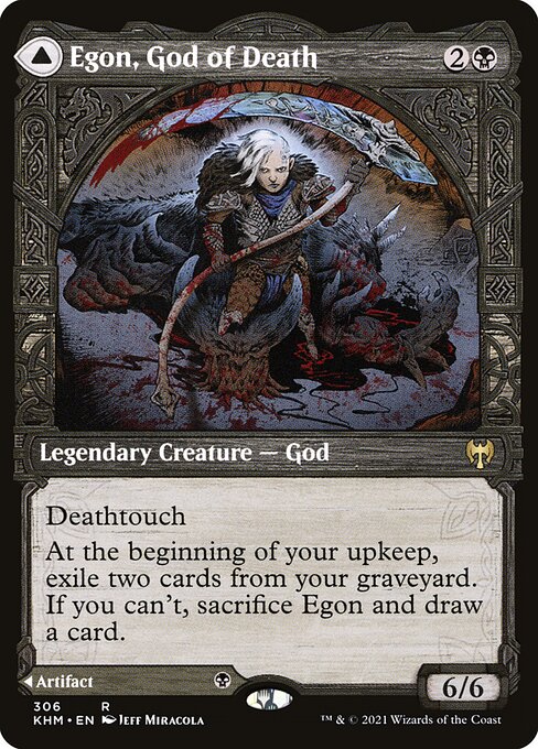 Egon, God of Death // Throne of Death (306) [Kaldheim] [Showcase]