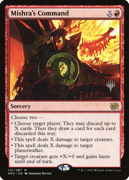 Mishra's Command (141p) [The Brothers' War Promos]