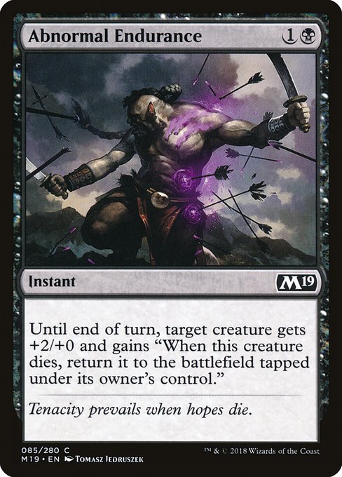 Abnormal Endurance (85) [Core Set 2019]