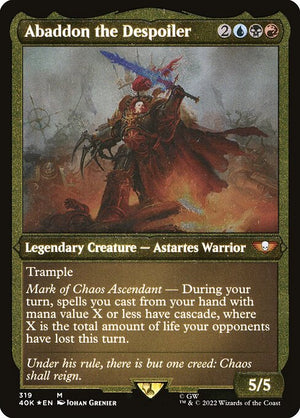 Abaddon the Despoiler (319) [Warhammer 40,000 Commander] [Etched]