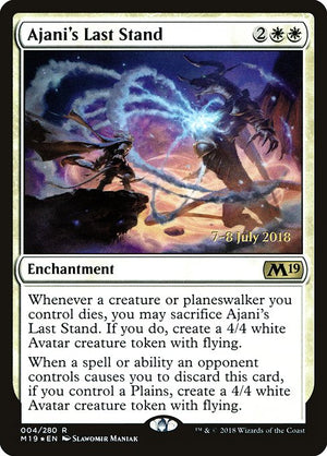 Ajani's Last Stand (4s) [Core Set 2019 Promos]