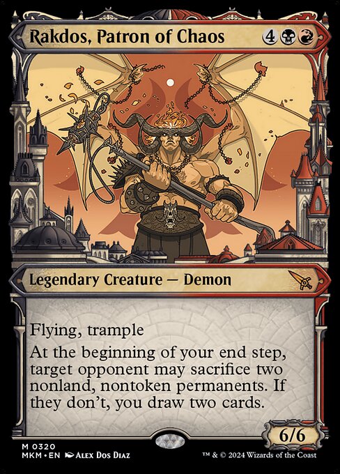Rakdos, Patron of Chaos (320) [Murders at Karlov Manor] [Showcase]