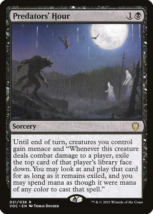 Predators' Hour (21) [Crimson Vow Commander]