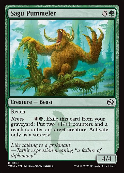 Sagu Pummeler (156) [Tarkir: Dragonstorm]