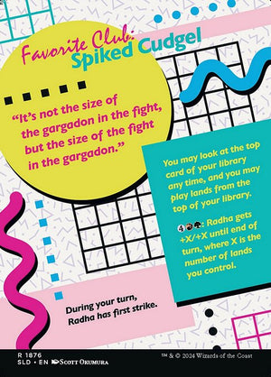 Radha, Heart of Keld // Radha, Heart of Keld (1876) [Secret Lair Drop] Reverse