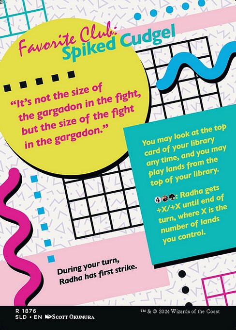 Radha, Heart of Keld // Radha, Heart of Keld (1876) [Secret Lair Drop] Reverse