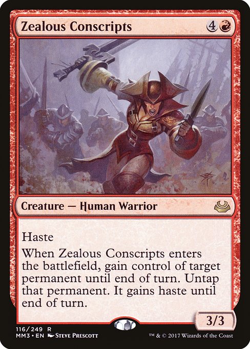 Zealous Conscripts (116) [Modern Masters 2017]