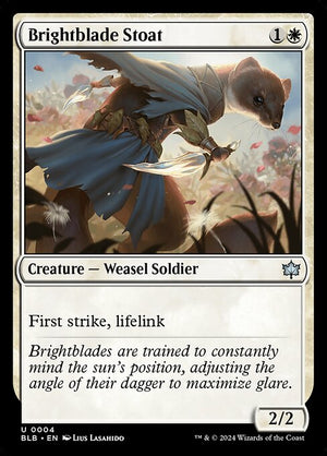 Brightblade Stoat (4) [Bloomburrow]