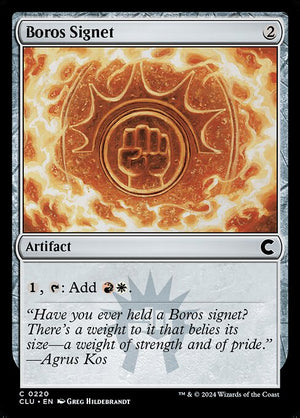 Boros Signet (220) [Ravnica: Clue Edition]