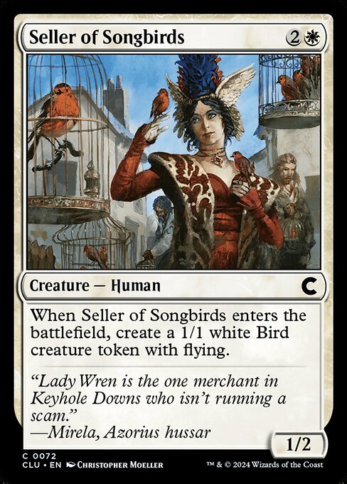Seller of Songbirds (72) [Ravnica: Clue Edition]
