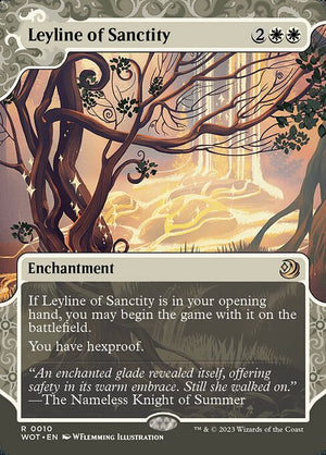 Leyline of Sanctity (10) [Wilds of Eldraine: Enchanting Tales] [Showcase, Borderless]