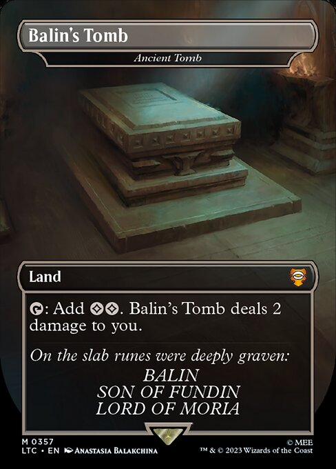 Ancient Tomb (357) [Tales of Middle-earth Commander] [Borderless]