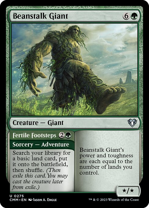 Beanstalk Giant // Fertile Footsteps (275) [Commander Masters]