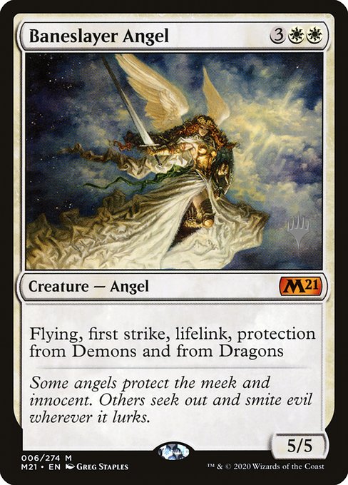 Baneslayer Angel (6p) [Core Set 2021 Promos]