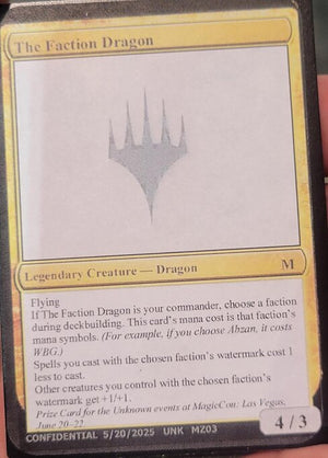 The Faction Dragon (MZ03a) [Unknown Event]