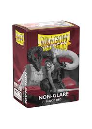 Dragon Shield Sleeves Matte Blood Red Non-Glare 100ct